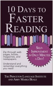 10 Days to Faster Reading Read online