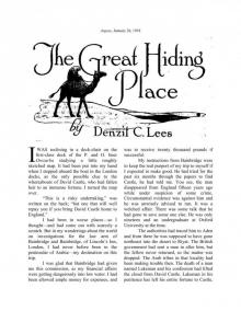 The Great Hiding Place by Denzit C Read online