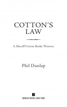 Cotton's Law (9781101553848) Read online